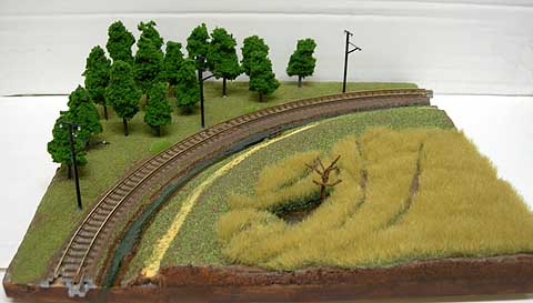 草地と小川と森